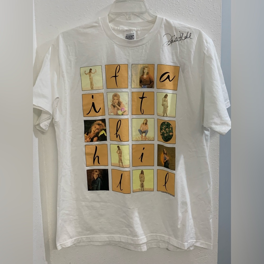 Vintage 95-96 SIGNED Faith Hill tour shirt It Matters To Me
